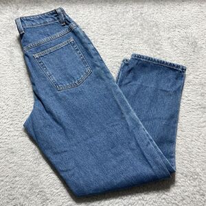 L.L. Bean Jeans Women 8 Regular Blue Original Fit Relaxed Flannel Lined